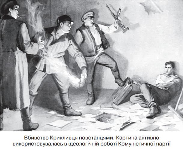 Ліквідація Крикливця. Ідеологічна картина